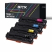 TCTK Toner 125A 128A CRG-716 sada 4 ks CMYK kompatibilní s HP Color LaserJet CP1213 CP1214 CP1215 CP1216 CP1217 CP1513n CP1514n CP1515n CP1516n CP1517ni CP1518ni CP1519ni, nahrazuje CB540A